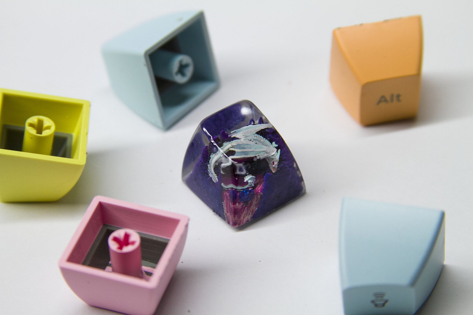 Handmade Dragon Artisan SA and DOM Keycap for MX Keyboard, Dragon ...
