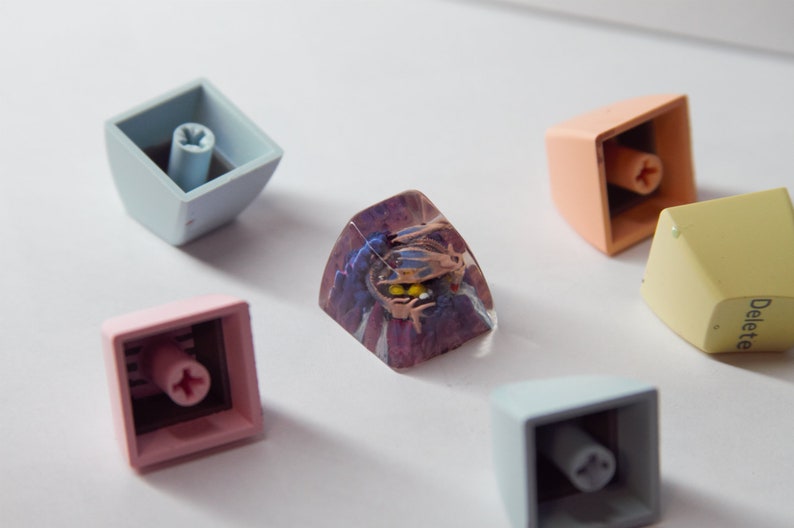 Handmade Dragon Artisan SA and DOM Keycap for MX Keyboard, Dragon ...
