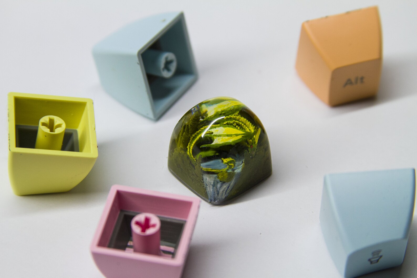 Handmade Dragon Artisan SA and DOM Keycap for MX Keyboard, Dragon ...