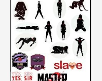M/s BDSM Sticker Bundle Pack - ADULTS ONLY