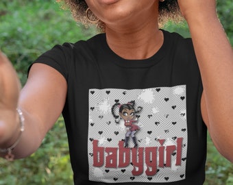 Gothy Girlfriend Unisex T-Shirt, Babygirl Sublimation Design (Adults Only)