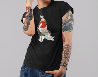 Brunettes!  Unisex sublimation T-Shirt - choose a design from our original artwork Brunettes Pinup Collection!