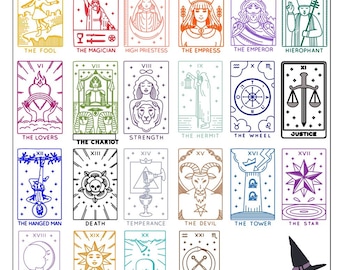 Major Arcana Tarot Stickers