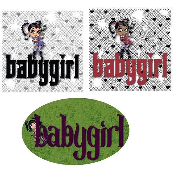 Gothy Girlfriend sticker bundle