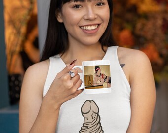 Brunettes!  Coffee mug featuring an original image from the KTF Brunettes artwork collection!