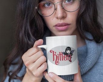 Witchy!  Coffee Mug featuring an original design from our Gothy Girlfriend collection! 18+ only