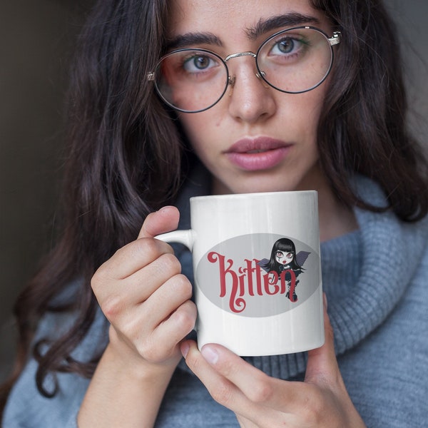 Witchy!  Coffee Mug featuring an original design from our Gothy Girlfriend collection! 18+ only