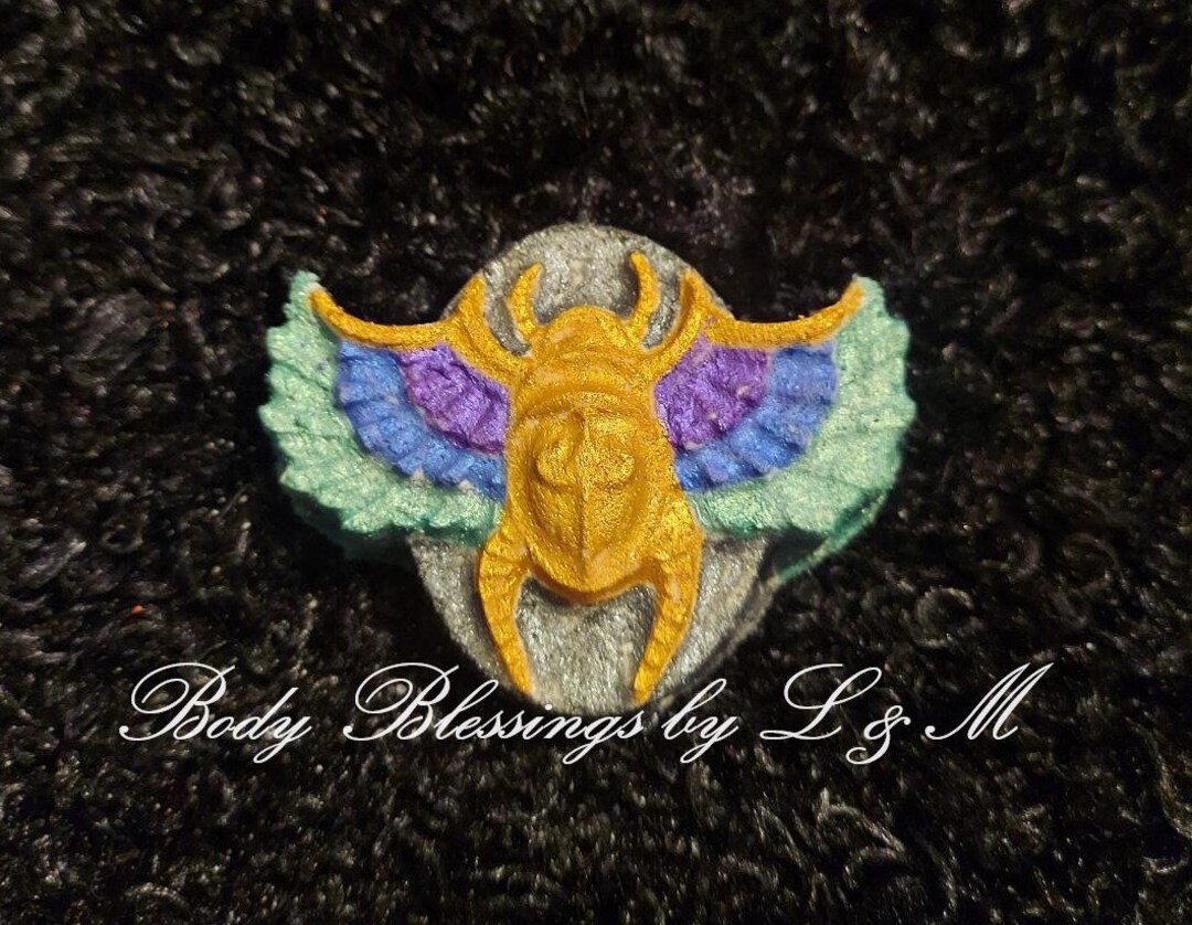 Egyptian Scarab Novelty Bath Bombs 3 Oz. Available in 70 Etsy