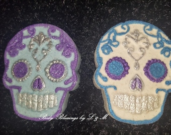 Sugar Skull  Novelty Bath Bomb 5.5 oz. Available in Over 60 Different Scents