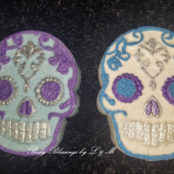 Sugar Skull  Novelty Bath Bomb 5.5 oz. Available in Over 60 Different Scents