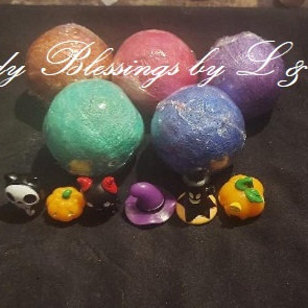 Halloween Toy Miniature Bath Bomb Suprise 4 ozs. each     Available in 70 fragrances!