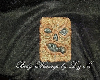 Super Creepy, Hand Painted, Book of the Dead Novelty Bath Bomb 5.8 oz.  Available in 70 scents!