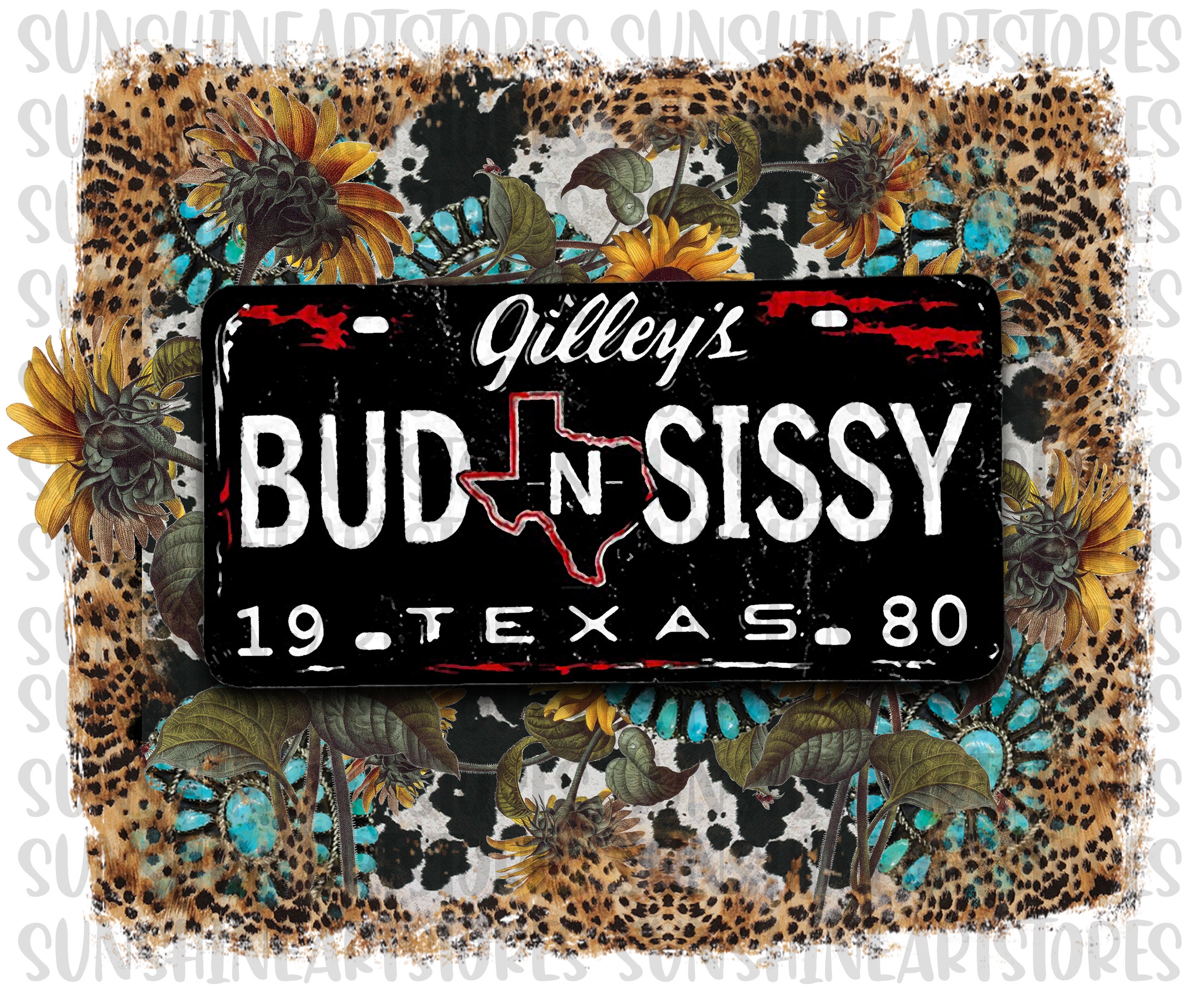 Bud and Sissy Urban Cowboy Cheetah PNG Digital Download for | Etsy