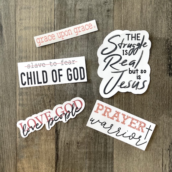Prayer Warrior Sticker, Religious Sticker, Laptop Sticker, Tumbler Sticker