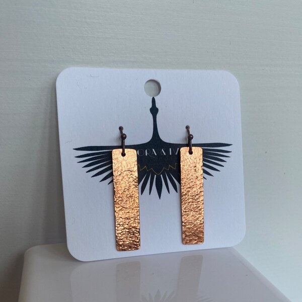 Copper Tone Earrings Etsy