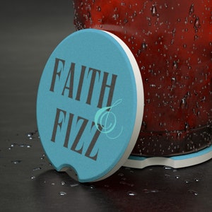 Fizz & Faith - Arbonne Soapstone Car Coaster - makes a great team gift!