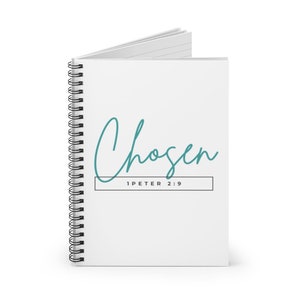 Chosen - Spiral Notebook - Ruled Line - Bible verse