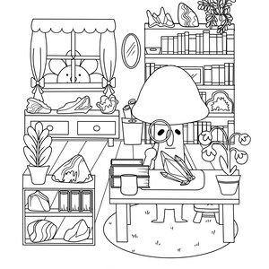 Button & Friends | Crimini PDF Coloring Page