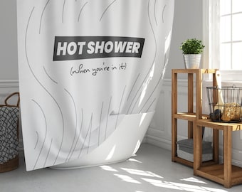 Hot Shower Shower Curtain - funny shower curtain, cool shower curtain, funny bathroom decor