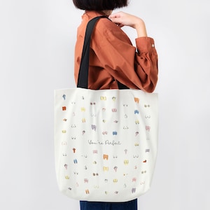 You&#39;re Perfect Tote Bag - Women-Mens Shoulder Tote, Shoulder Bags, Shopping Bags, Grocery Bag, Eco Friendly Bag, Boobies Tote Bag