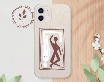 Capa de telefone ecológica - capa biodegradável, sem plástico, iPhone 13 12 11 Pro Max Mini, Samsung Galaxy S21 S20 Ultra Plus, Partner