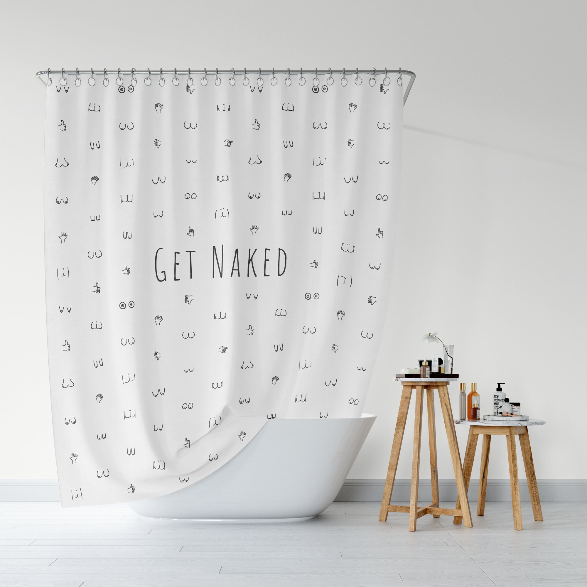 Funny Shower Curtains Collection Funny Shower Curtain Funny Etsy