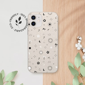 Eco-friendly Phone Case - Biodegradable Case, Plastic Free, iPhone 13 12 11 Pro Max Mini, Samsung Galaxy S21 S20 Ultra Plus, Groovy Vibe