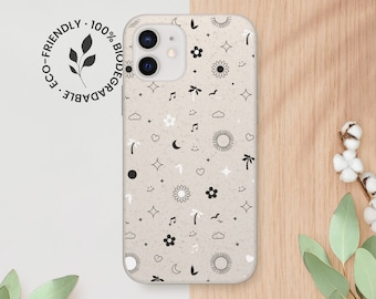 Eco-friendly Phone Case - Biodegradable Case, Plastic Free, iPhone 13 12 11 Pro Max Mini, Samsung Galaxy S21 S20 Ultra Plus, Groovy Vibe