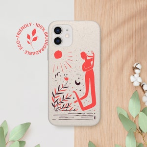 Eco-friendly Phone Case - Biodegradable Case, Plastic Free, iPhone 13 12 11 Pro Max Mini, Samsung Galaxy S21 S20 Ultra Plus, Nature Observer