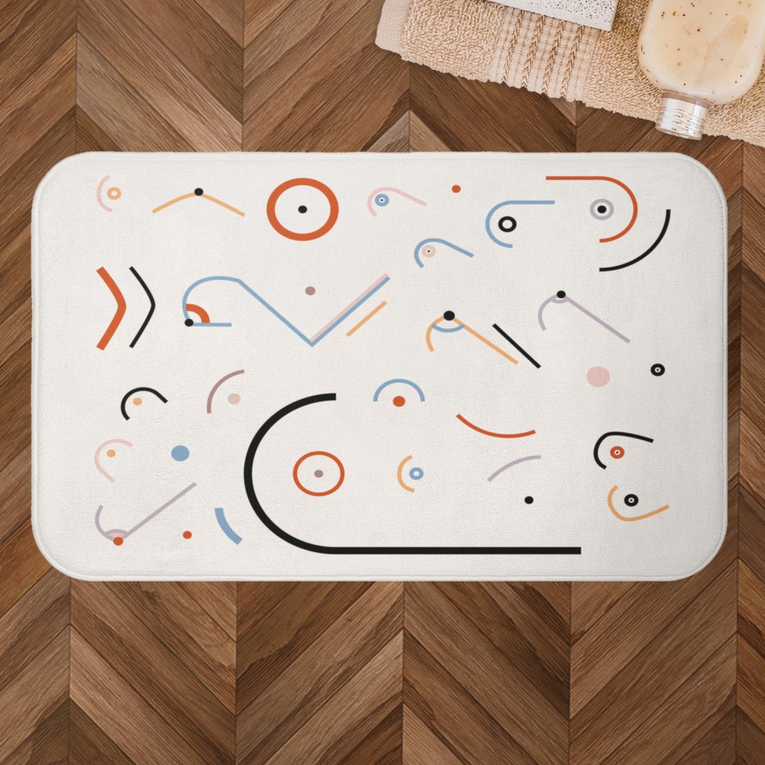 Boobies Symphony Bath Mat Unique Shower Bath Bathroom Etsy