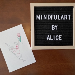 Aquarelle originale, Carte d'affirmation: I am limitless.