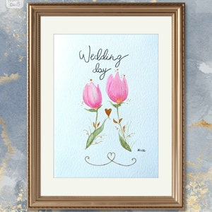 Carte de voeux: Mariage (wedding day)