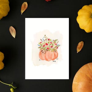 Carte de voeux: Citrouille