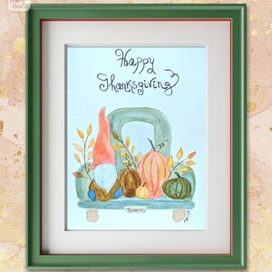 Carte de voeux: Action de Grâce (Happy Thanksgiving)