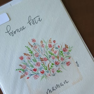 Carte de voeux: Bonne fête maman.
