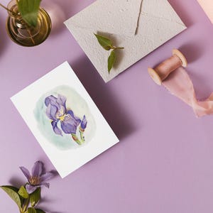 Carte de voeux: Iris