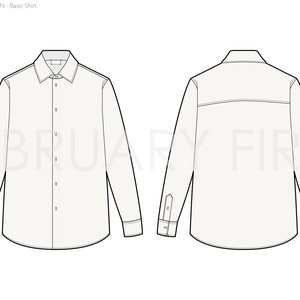 Basic Tops Unisex - Adobe Illustrator Template
