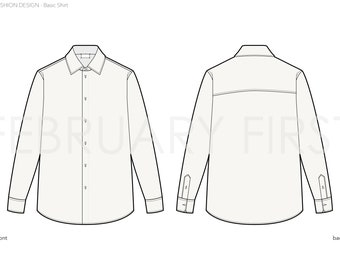 Basic Tops Unisex - Adobe Illustrator-sjabloon