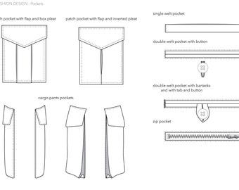 Vector pockets library for Adobe Illustrator