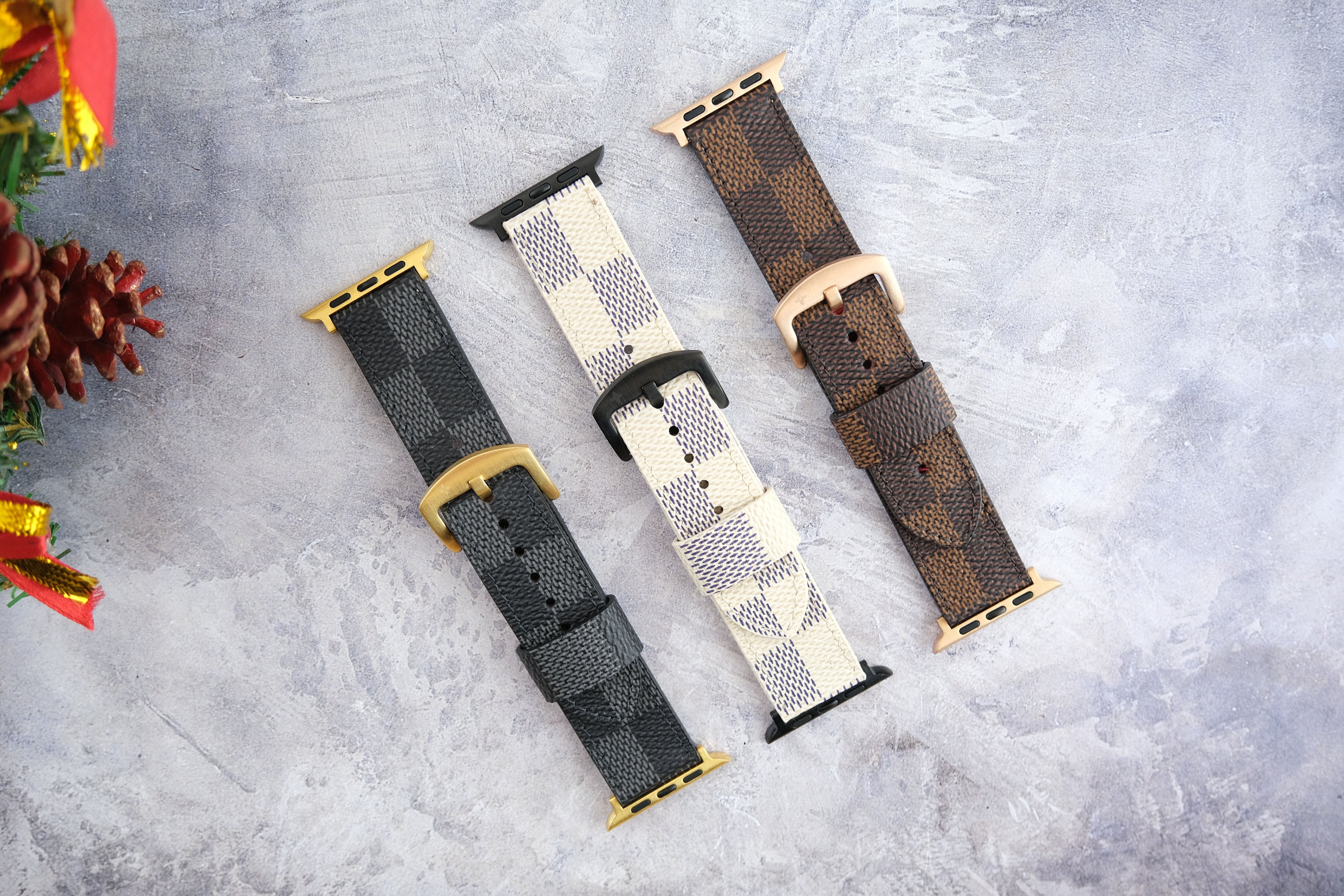 Louis Vuitton Apple Watch Band Straps Compatible iWatch 6 5 4 3 2