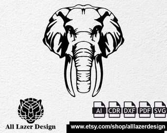 Download Elephant Face Svg Etsy