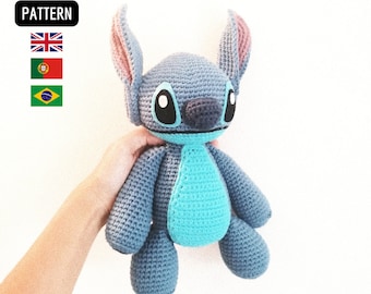 PATTERN Amigurumi Stitch Crochet, PDF with images (English and Portuguese)