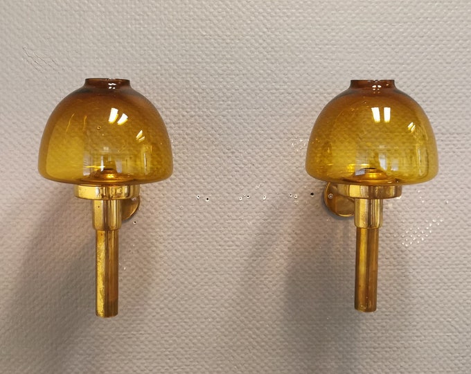EXTREMELY Rare Wall Hung Candle Holders for Regular Size Candles Designed by Hans Agne Jakobsson