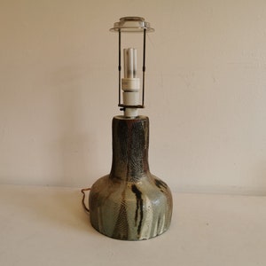 Large Danish ceramic table lamp from 1988 (stamped on the bottom)