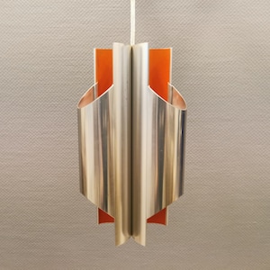 Danish vintage hanging lamp, model Pantre designed Bent Karlby for Lyfa in the 60s. Danish, Design, retro, Vintage.