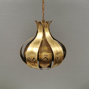 Brutalist hanging lamp by Svend Aage Holm Sørensen (SAHS) Denmark 1960s