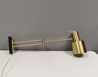 Jo Hammerborg Horisont Brass Wall Lamp, Danish Modern Lighting