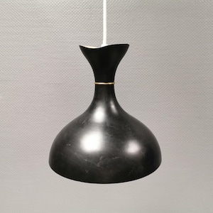 Extremely rare hanging lamp by Bent Karlby for LYFA. Model Ninotchka P-231 from 1954.