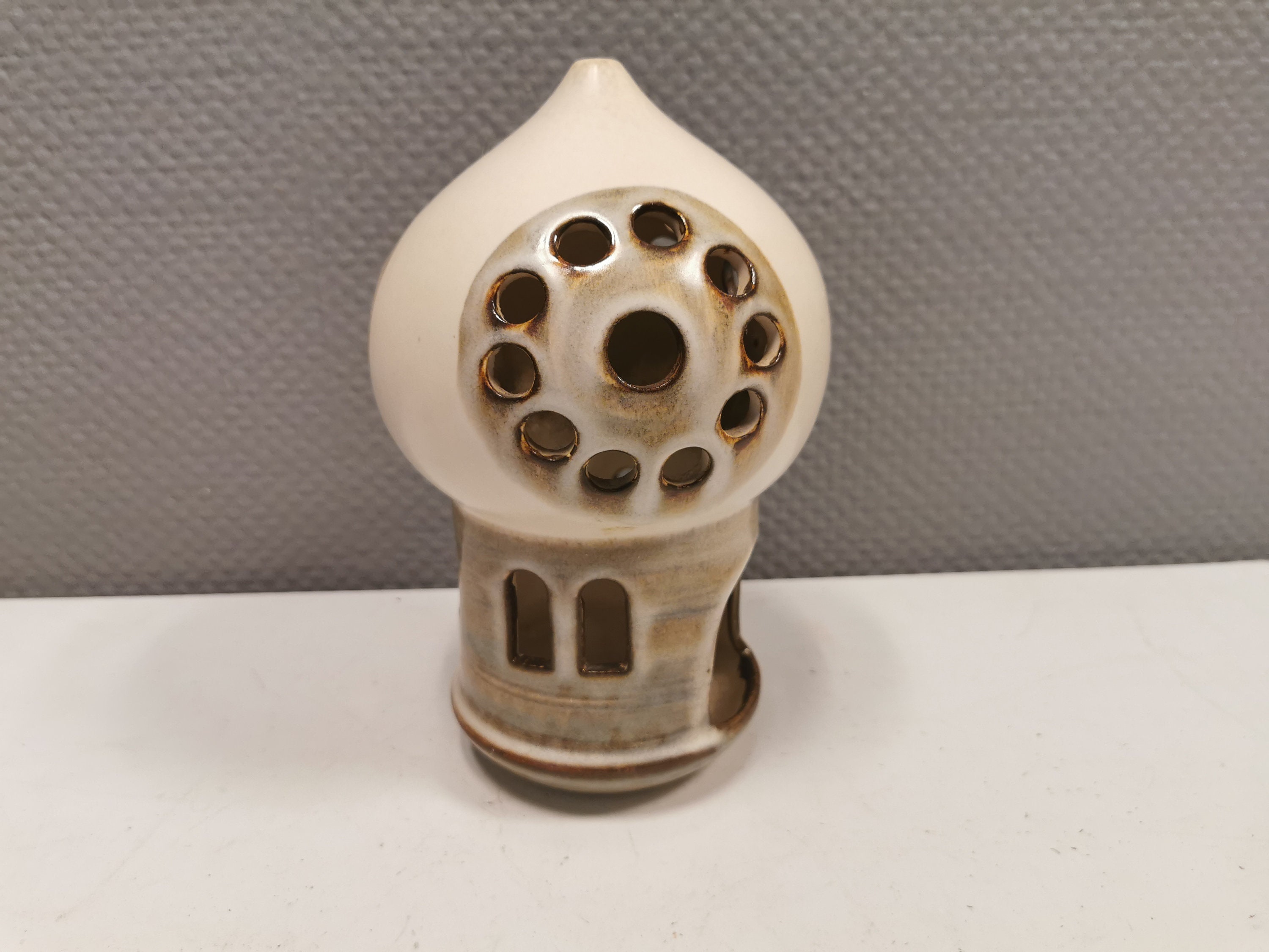 Extremely Rare Ceramic Candle Holder From Danish Søholm, by Joseph