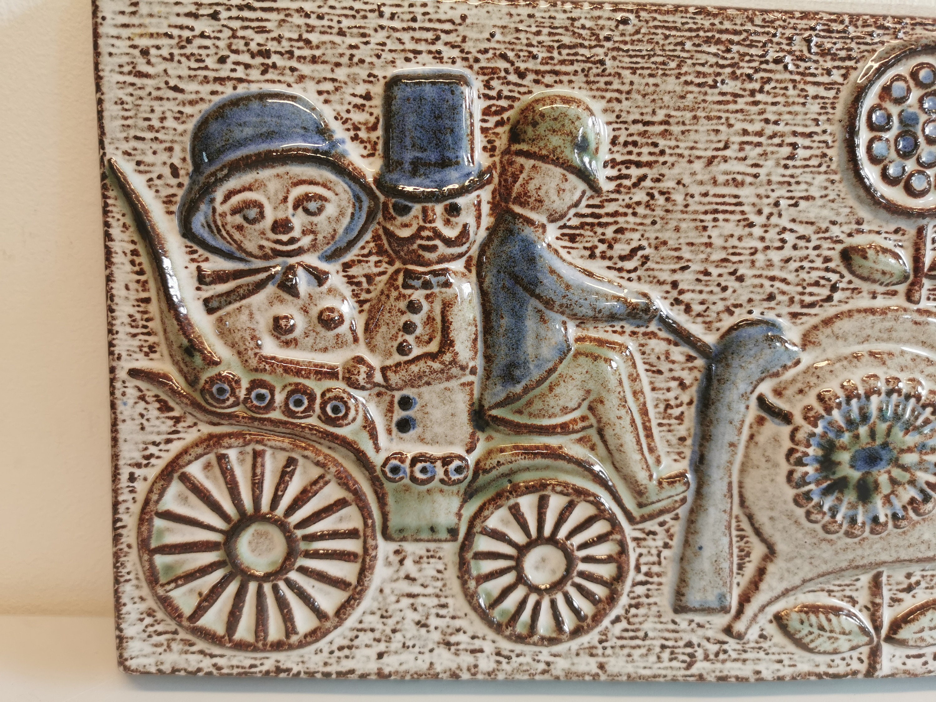 HUGE and Very Beautiful Relief in Stoneware Design Joseph